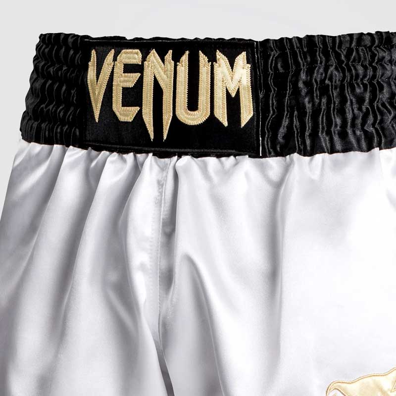 Pantaloni Muay Thai Venum Classic neri/bianchi/oro > Spedizione Gratuita