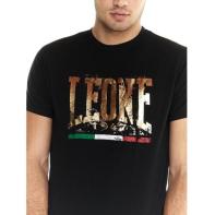 T-shirt Leone manica corta Oro nera M5049S7F01