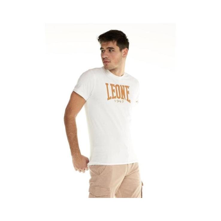 T-shirt a maniche corte Leone Shades - bianca / arancione