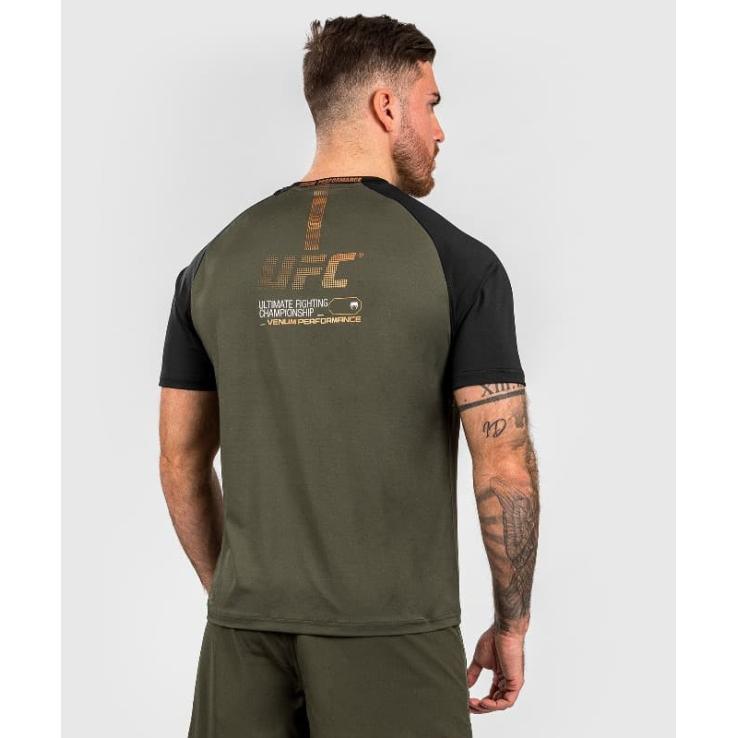 T-shirt tecnica Venum UFC Adrenaline dry kaki / bronzo