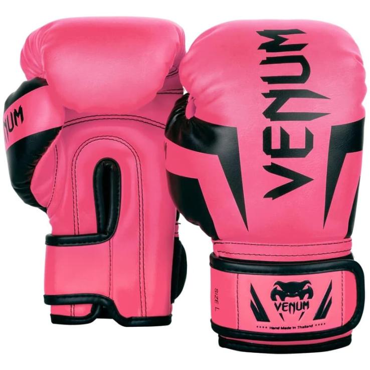 Guantoni da boxe Venum Kids Elite rosa fluoro