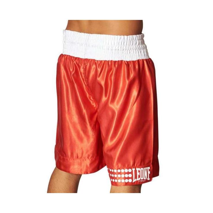 Pantaloncini da boxe Leone AB737 - rossi