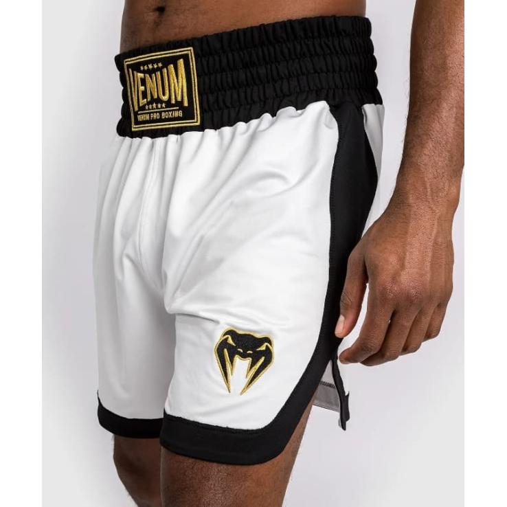 Pantaloni da boxe Venum Classic bianchi / neri