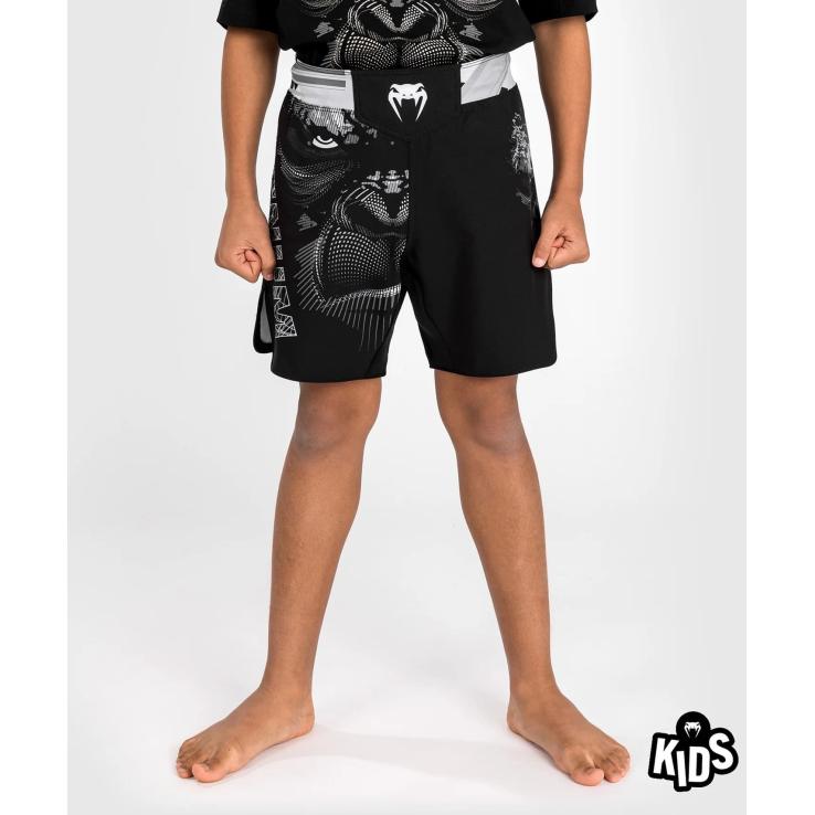 Pantaloncini MMA per bambini Venum Gorilla Jungle neri/bianchi