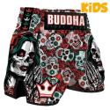 Pantaloncini Muay Thai Buddha bambino Europeo Messicano Rosso