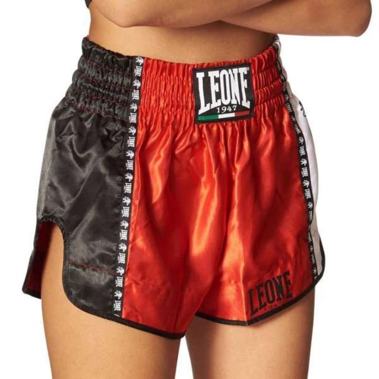 Pantaloncini Muay Thai Leone Training rossi