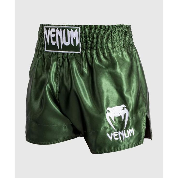 Pantaloncini Venum Classic Muay Thai kaki / bianchi
