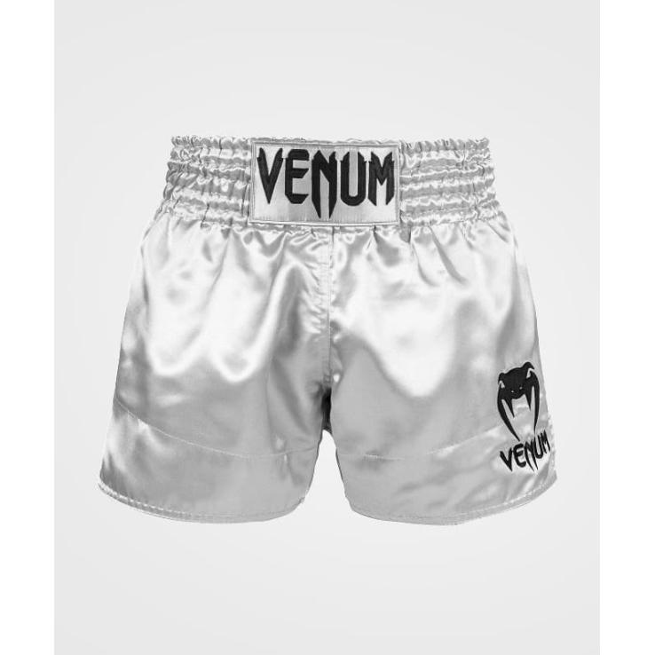 Pantalone Venum Classic Muay Thai argento/nero